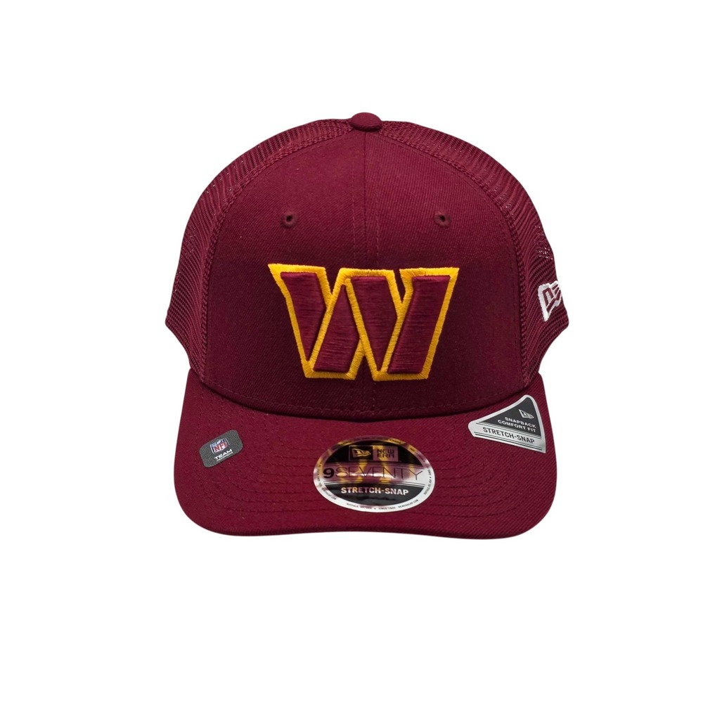 New Era 9SEVENTY Washington Commanders NFL Trucker Snapback Hat Cap Burgundy NWT